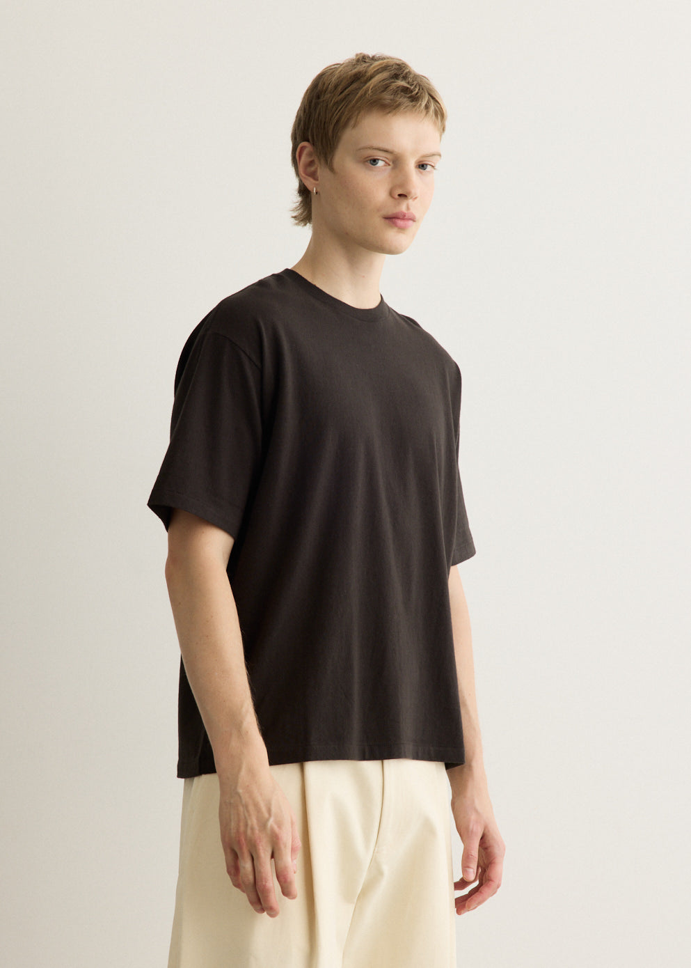 Brushed Organic Cotton Jersey T-Shirt
