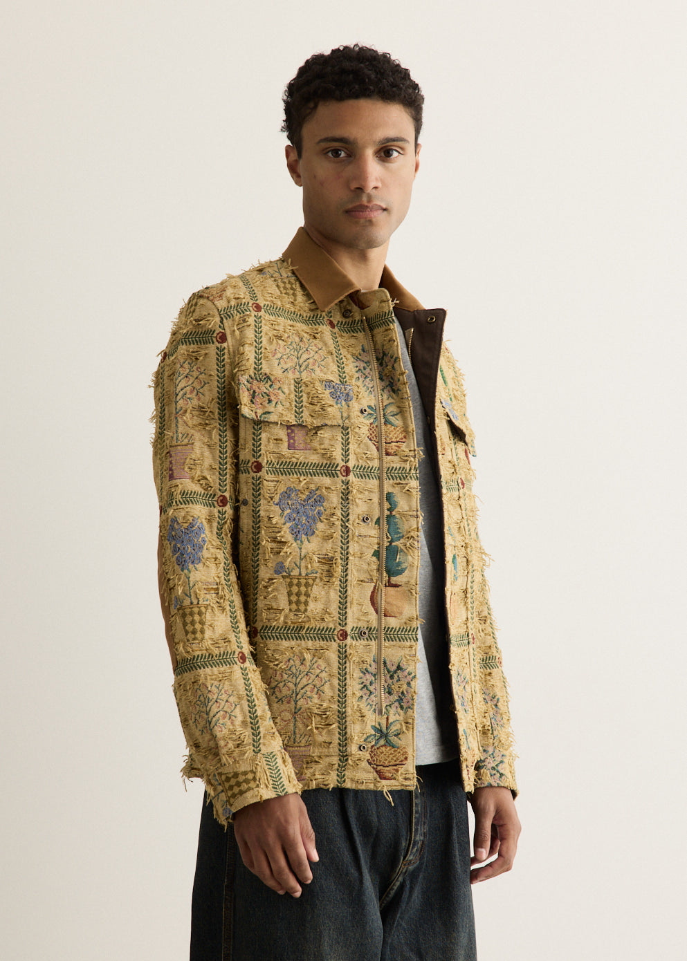 Gobelin Weave Jacquard Jacket