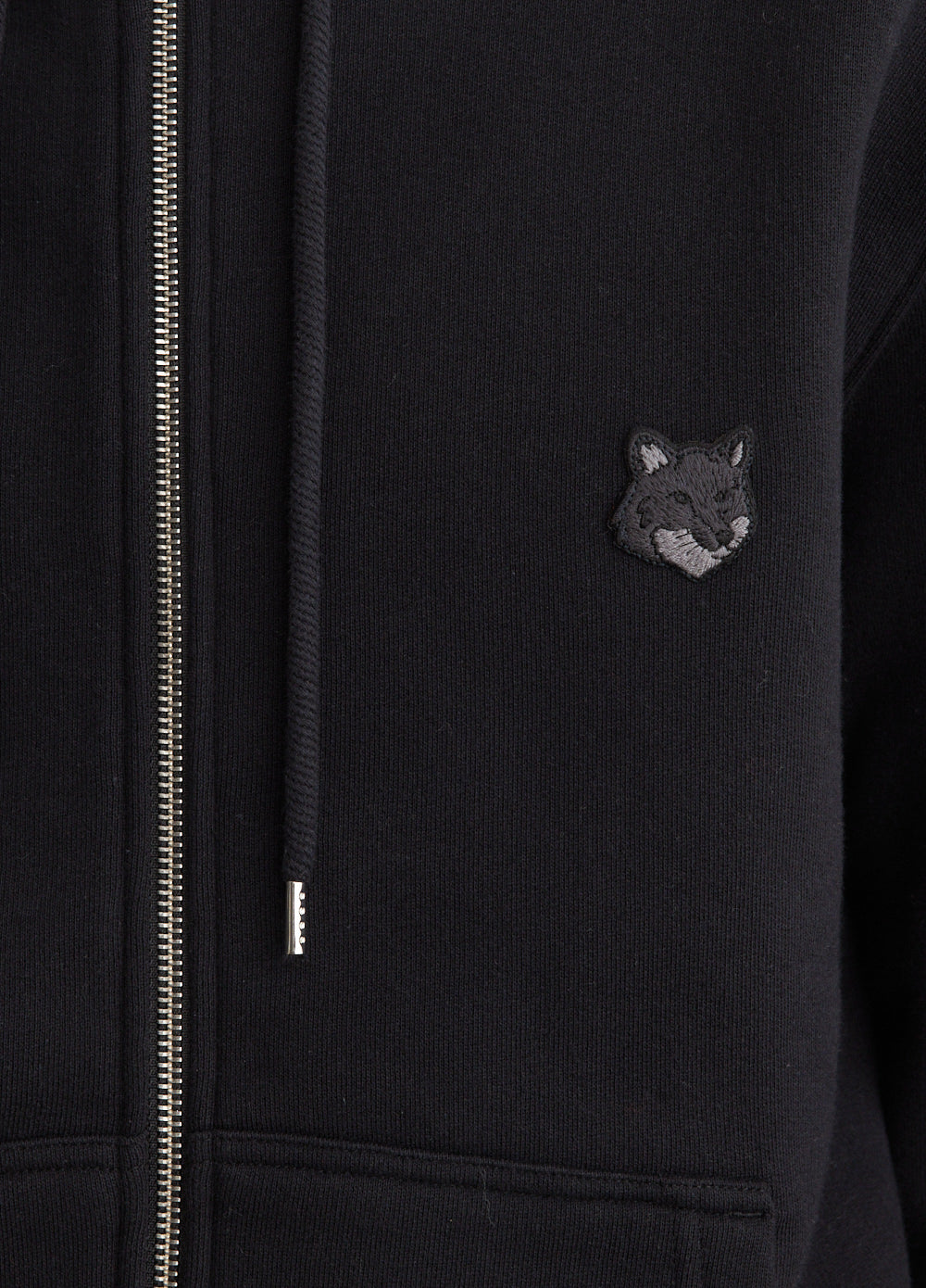 Bold Fox Head Patch Comfort Zipped Hoodie