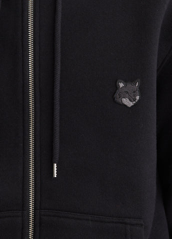 Bold Fox Head Patch Comfort Zipped Hoodie