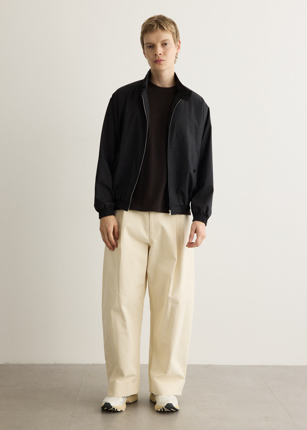 Ultra Fine Tropical Zip Blouson
