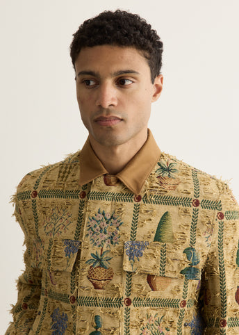 Gobelin Weave Jacquard Jacket