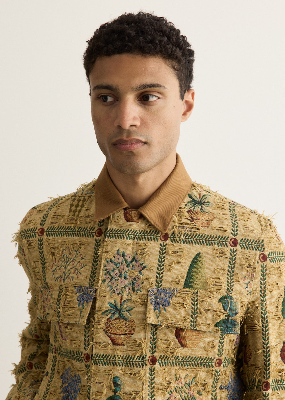Gobelin Weave Jacquard Jacket