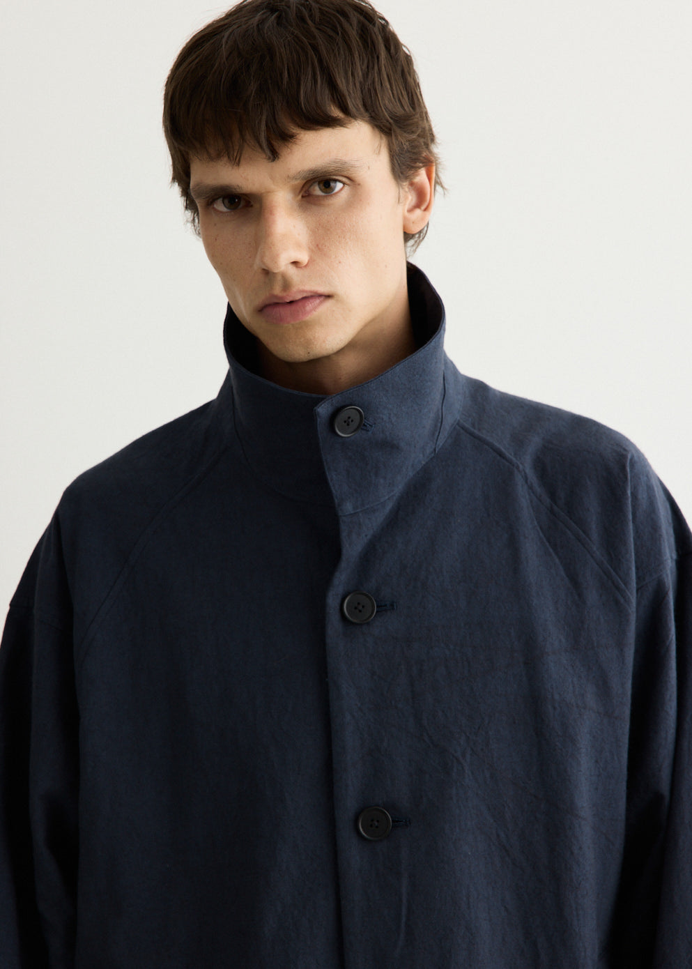 Cotton Linen Half Coat