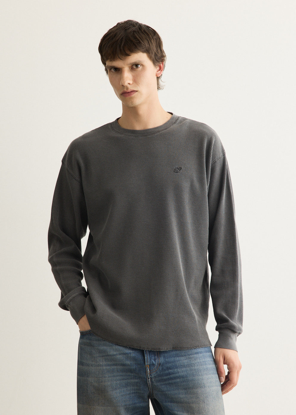 SNYC Pigment Waffle Top