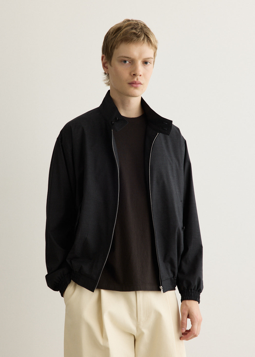 Ultra Fine Tropical Zip Blouson