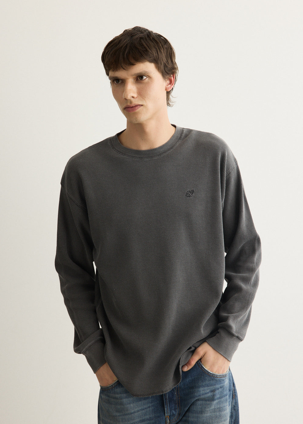 SNYC Pigment Waffle Top