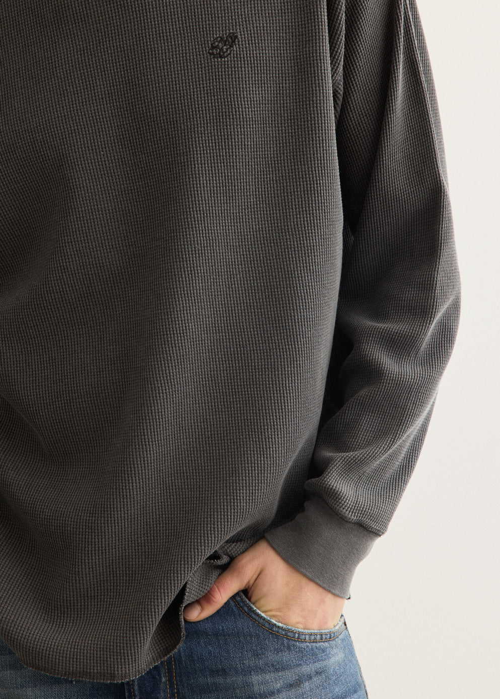 SNYC Pigment Waffle Top