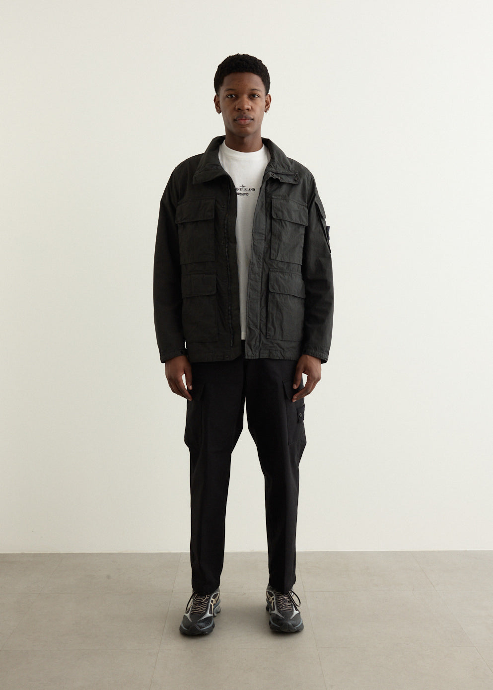 Garment Dyed Cotton Canvas Field Jacket