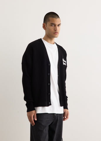 Handwriting Comfort Ribbed Cardigan