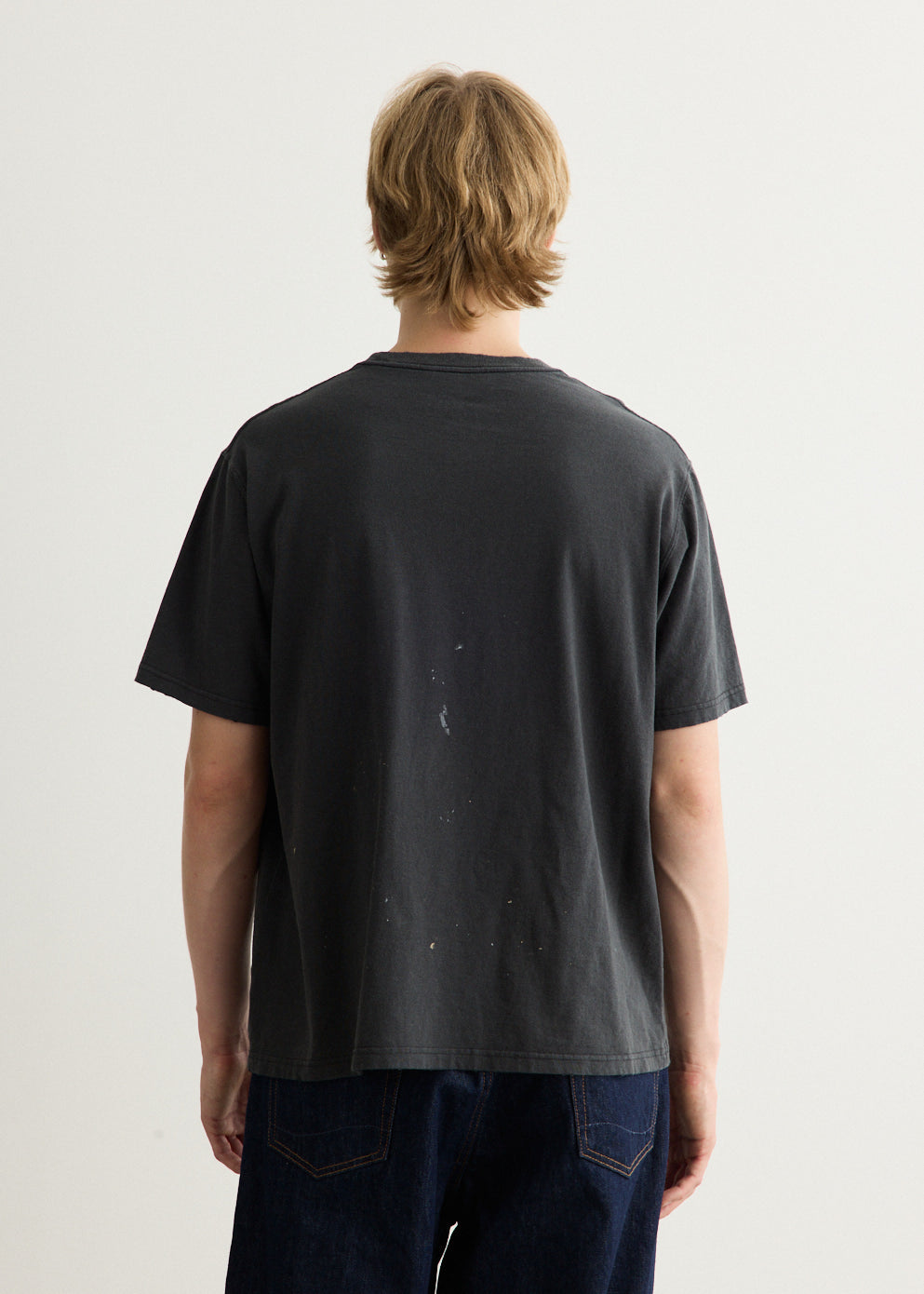 Vintage Fade Skull Print T-Shirt