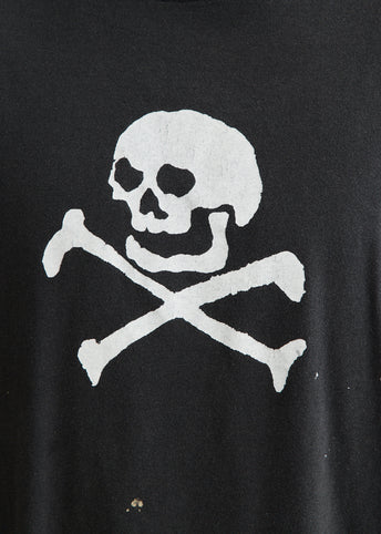 Vintage Fade Skull Print T-Shirt