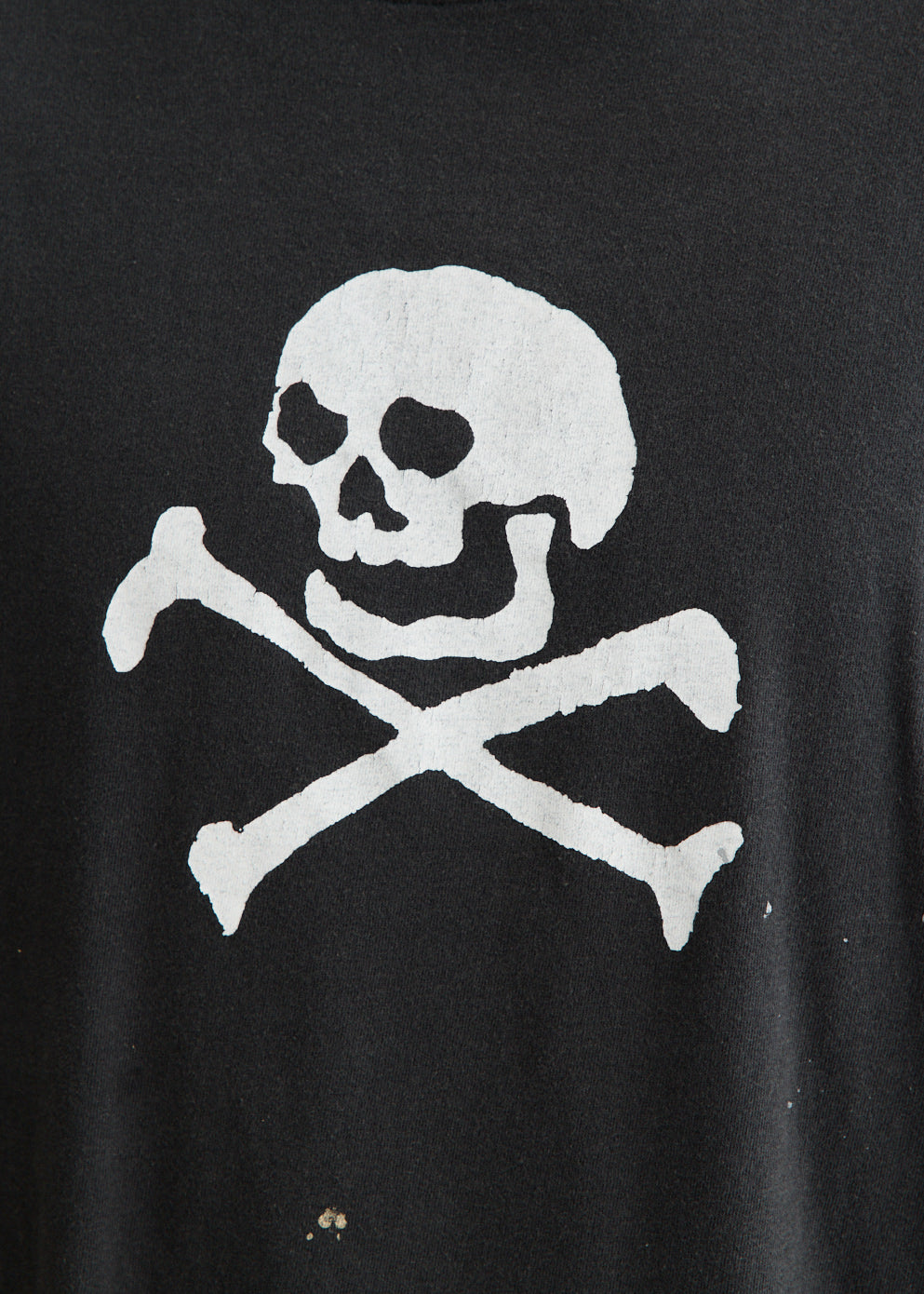 Vintage Fade Skull Print T-Shirt