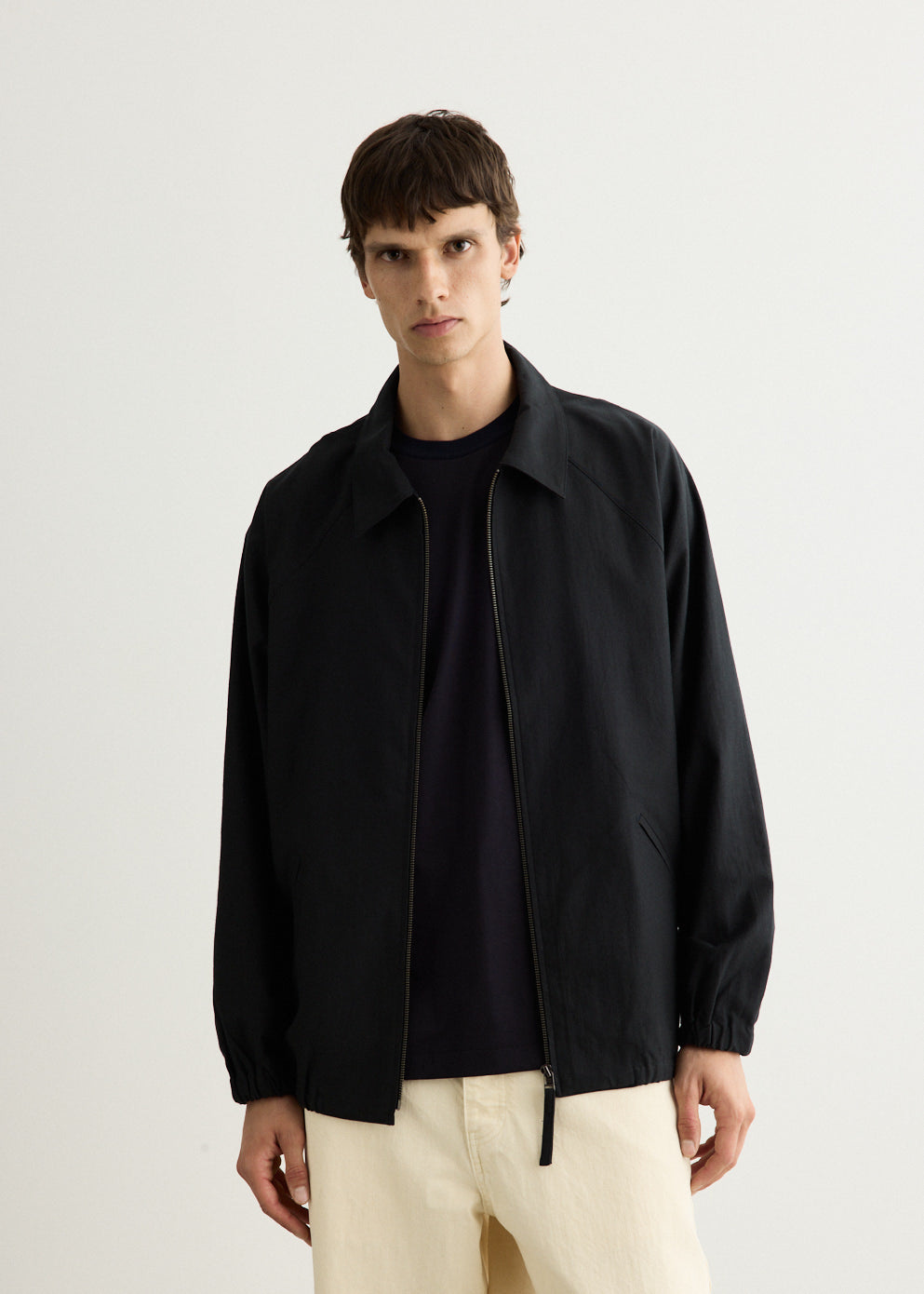 Zip Up Moleskin Blouson