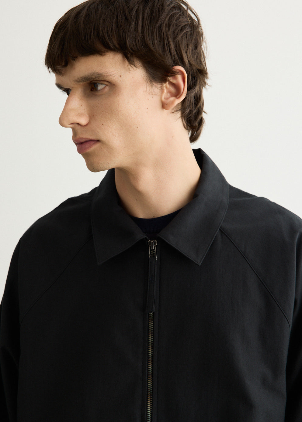 Zip Up Moleskin Blouson