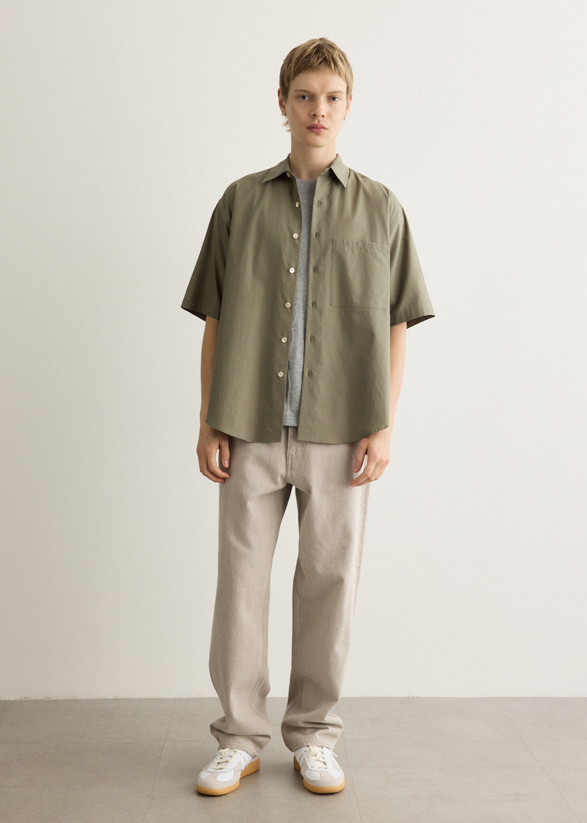 Washed Finx Twill Big Half Sleeve Shirt