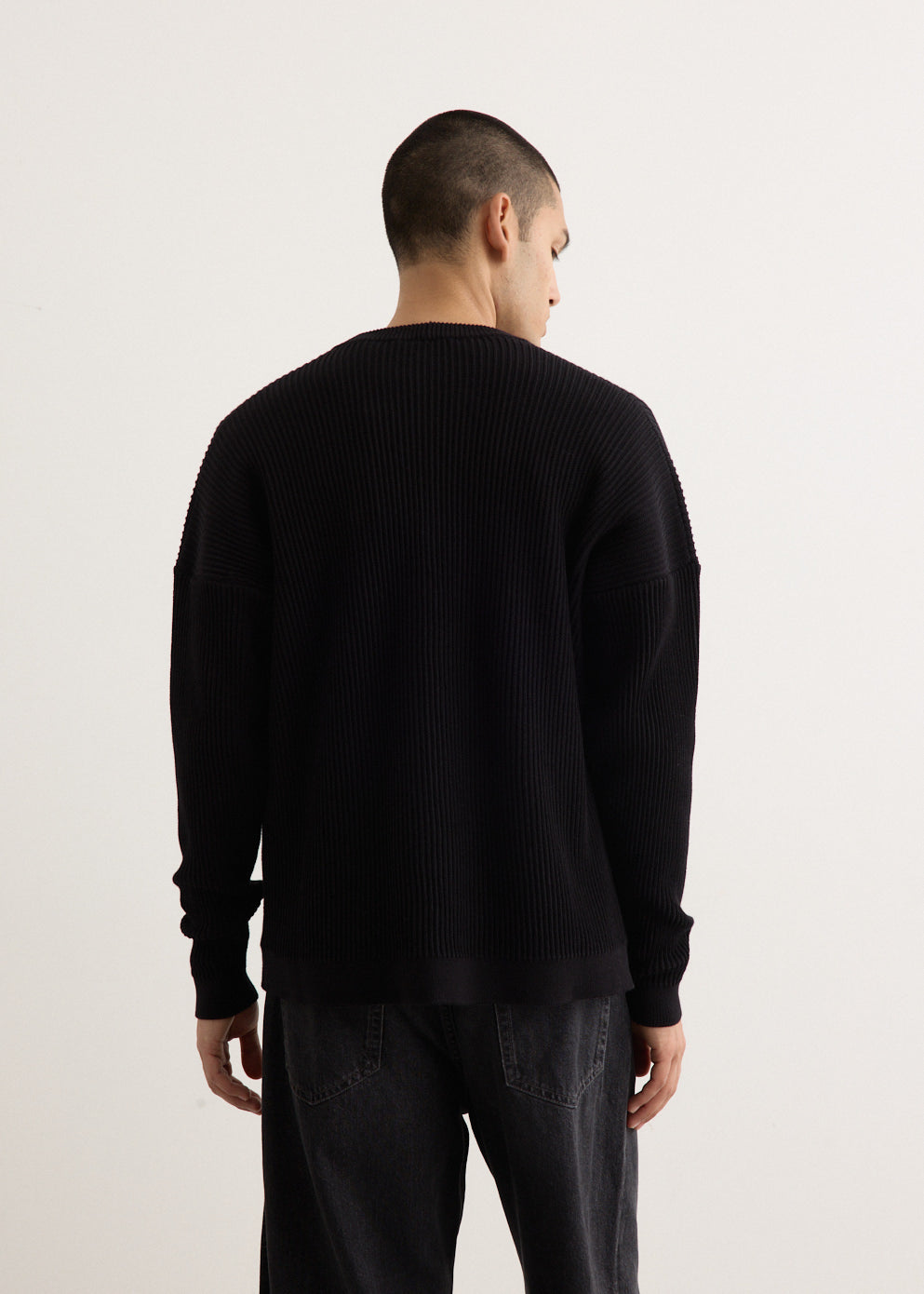 Handwriting Comfort Ribbed Cardigan