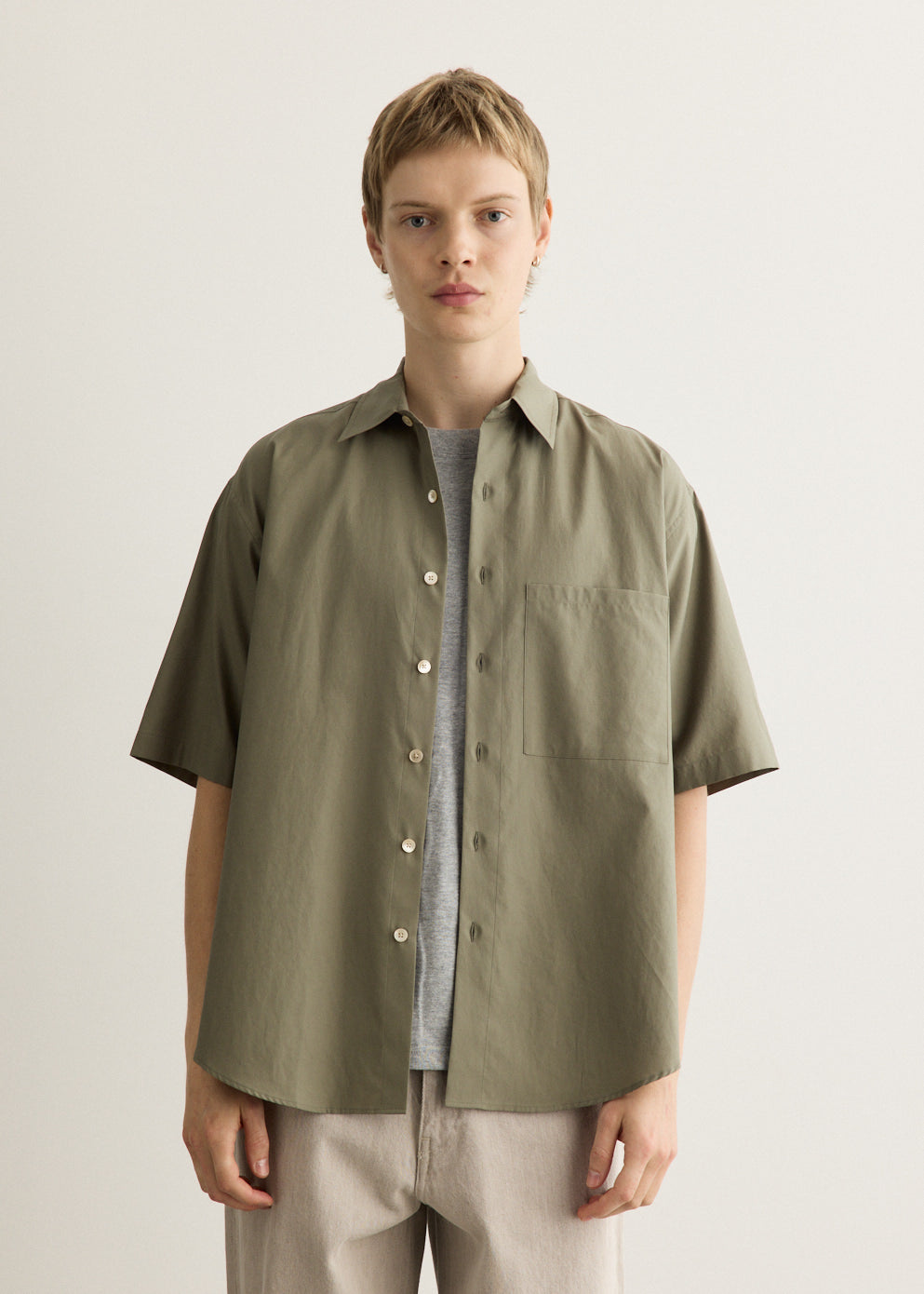Washed Finx Twill Big Half Sleeve Shirt