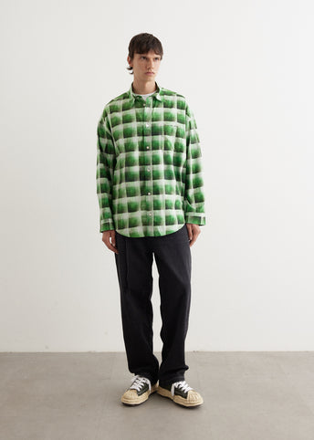 Setar Long Sleeve Printed Flannel Check Shirt