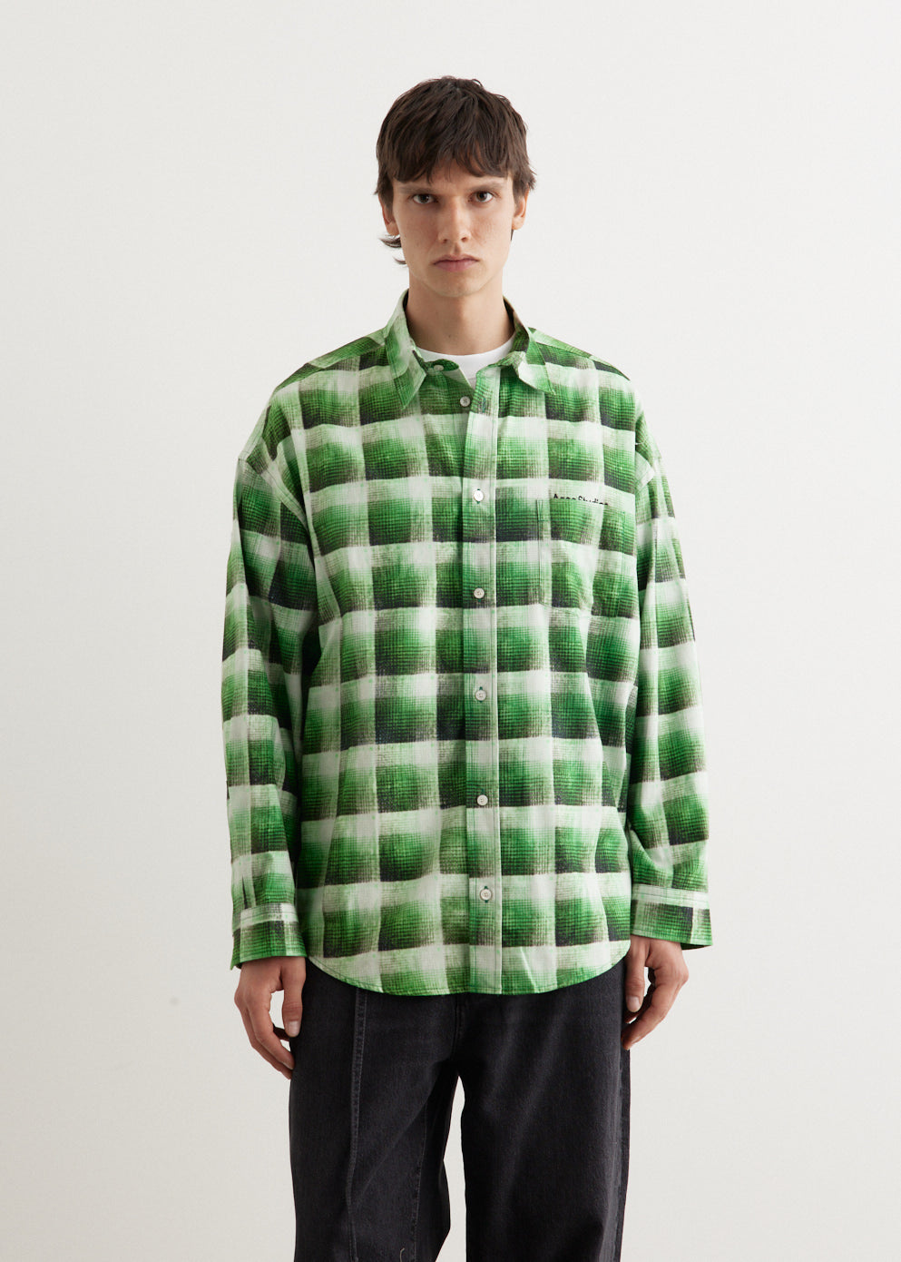 Acne Studios - Setar Long Sleeve Printed Flannel Check Shirt - Shirt,All Products : American Fashion Style Bags On Sale Acne Studios - Setar Long Sleeve Printed Flannel Check Shirt - Shirt,All Products : American Fashion Style Bags On Sale