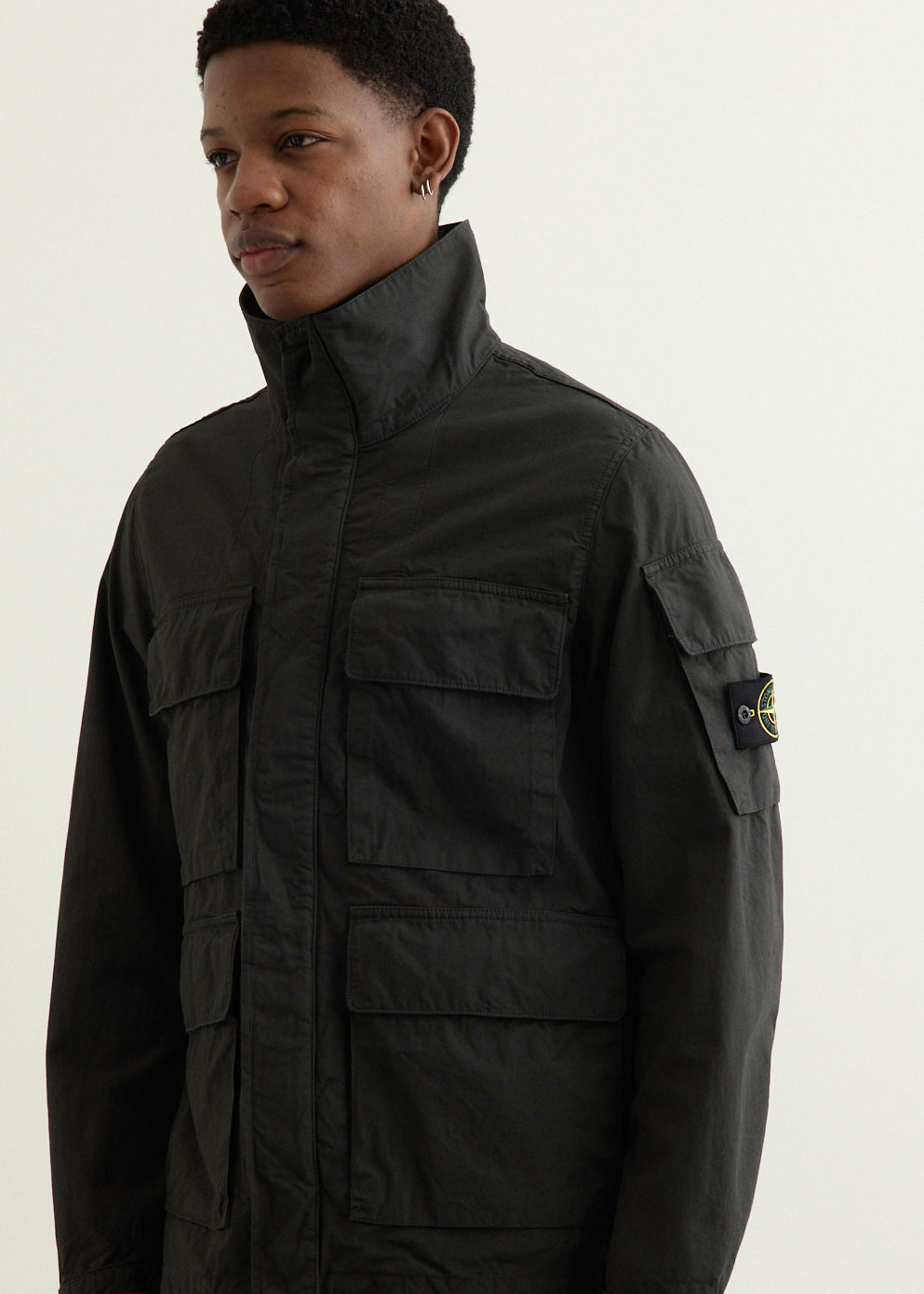 Garment Dyed Cotton Canvas Field Jacket