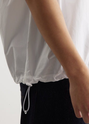 Cotton Broad Cloth Short Sleeve Toggle Shirt