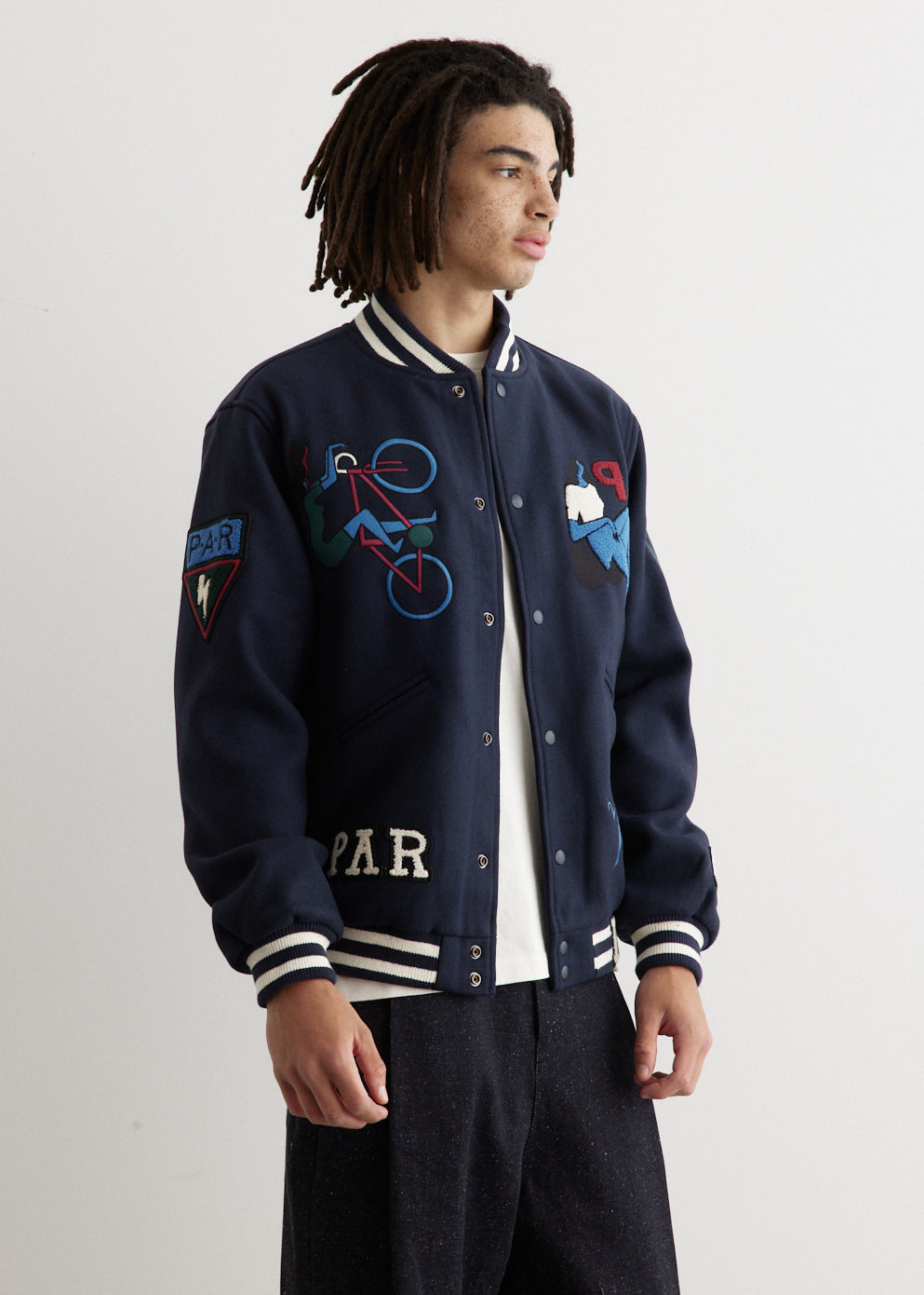 Run Sit & Bike Varsity Jacket