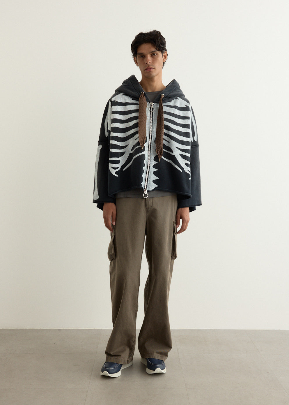 SWT Knit DEVIL Hoodie Blouson (BONE)