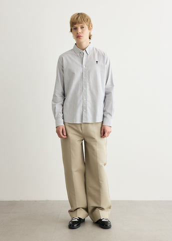 Contrasted ADC Button Down Collar Classic Shirt