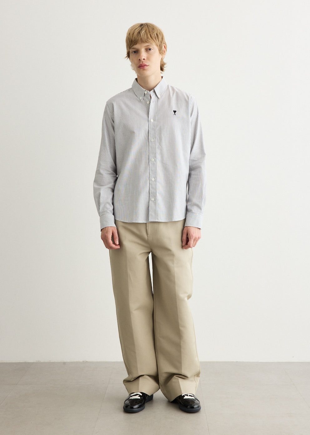 Contrasted ADC Button Down Collar Classic Shirt