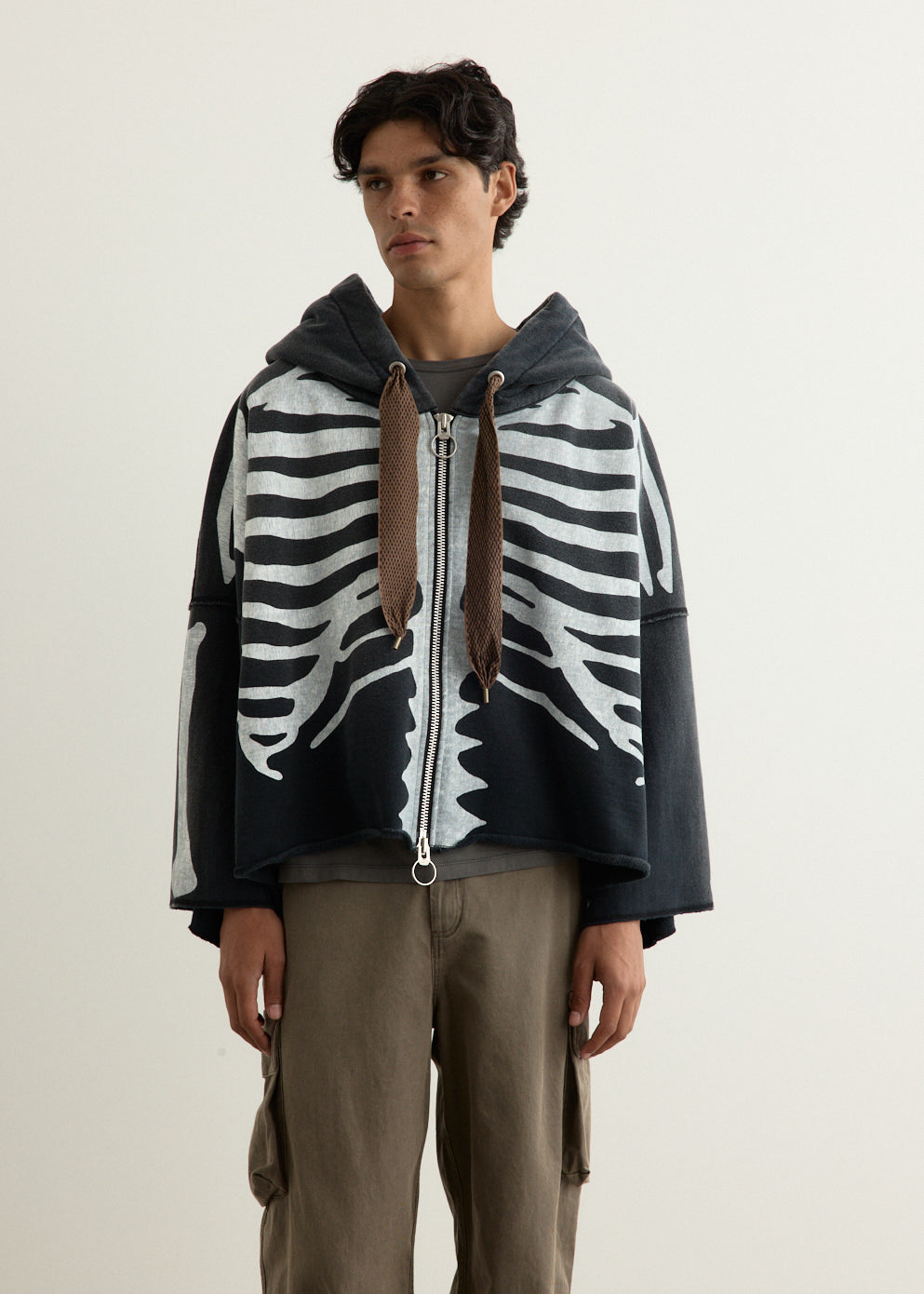 SWT Knit DEVIL Hoodie Blouson (BONE)