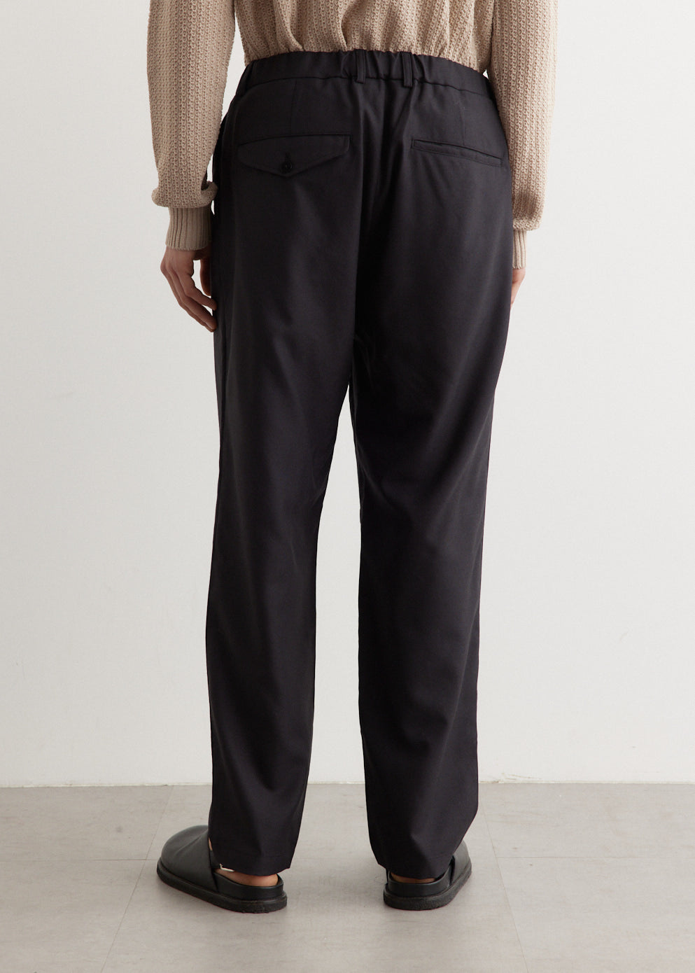 Wool Inner Pants Relaxed Wool Pants