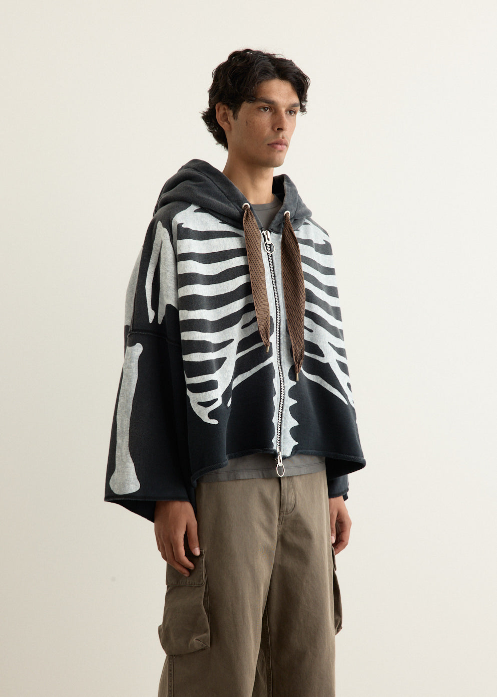 SWT Knit DEVIL Hoodie Blouson (BONE)