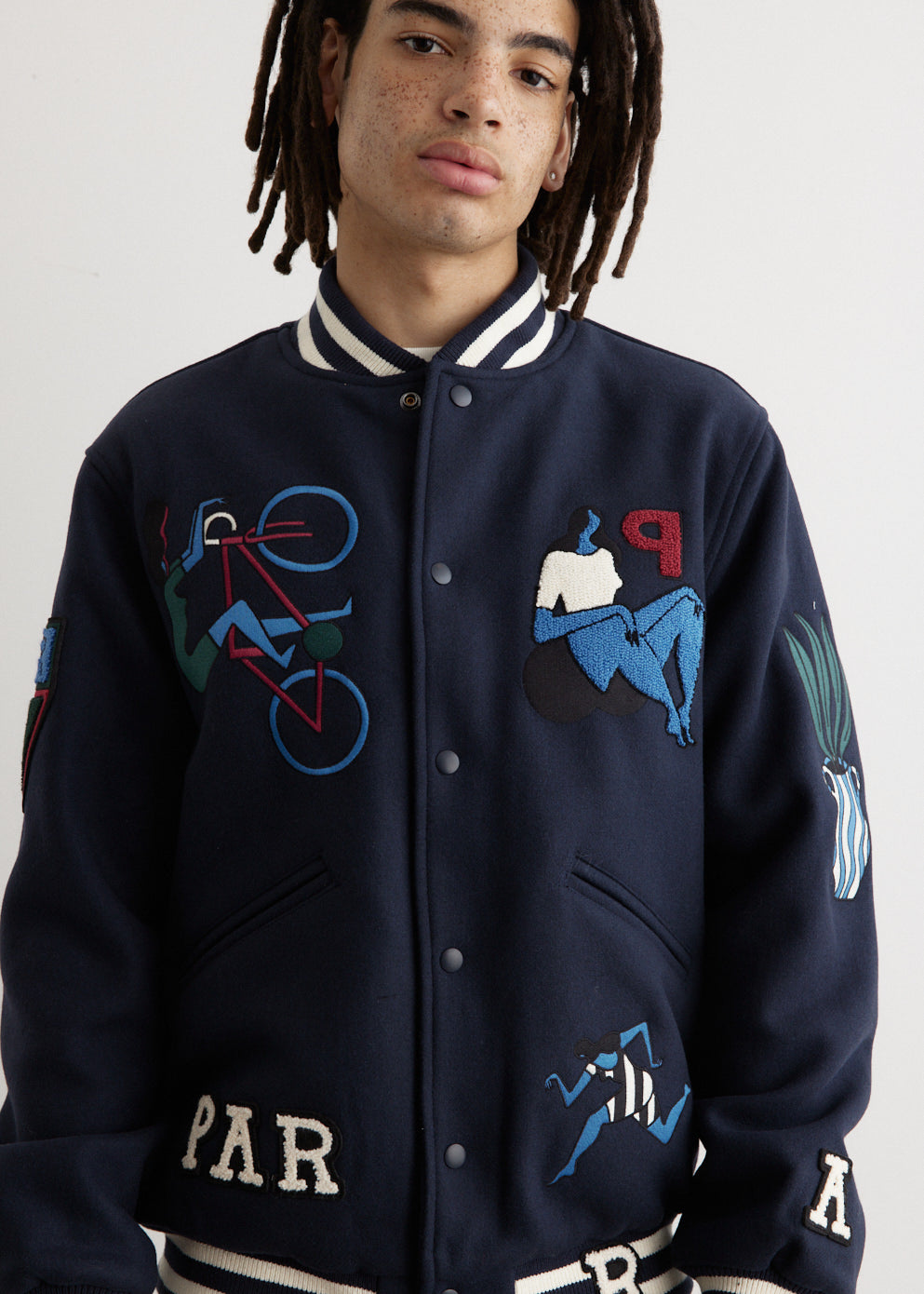 Run Sit & Bike Varsity Jacket