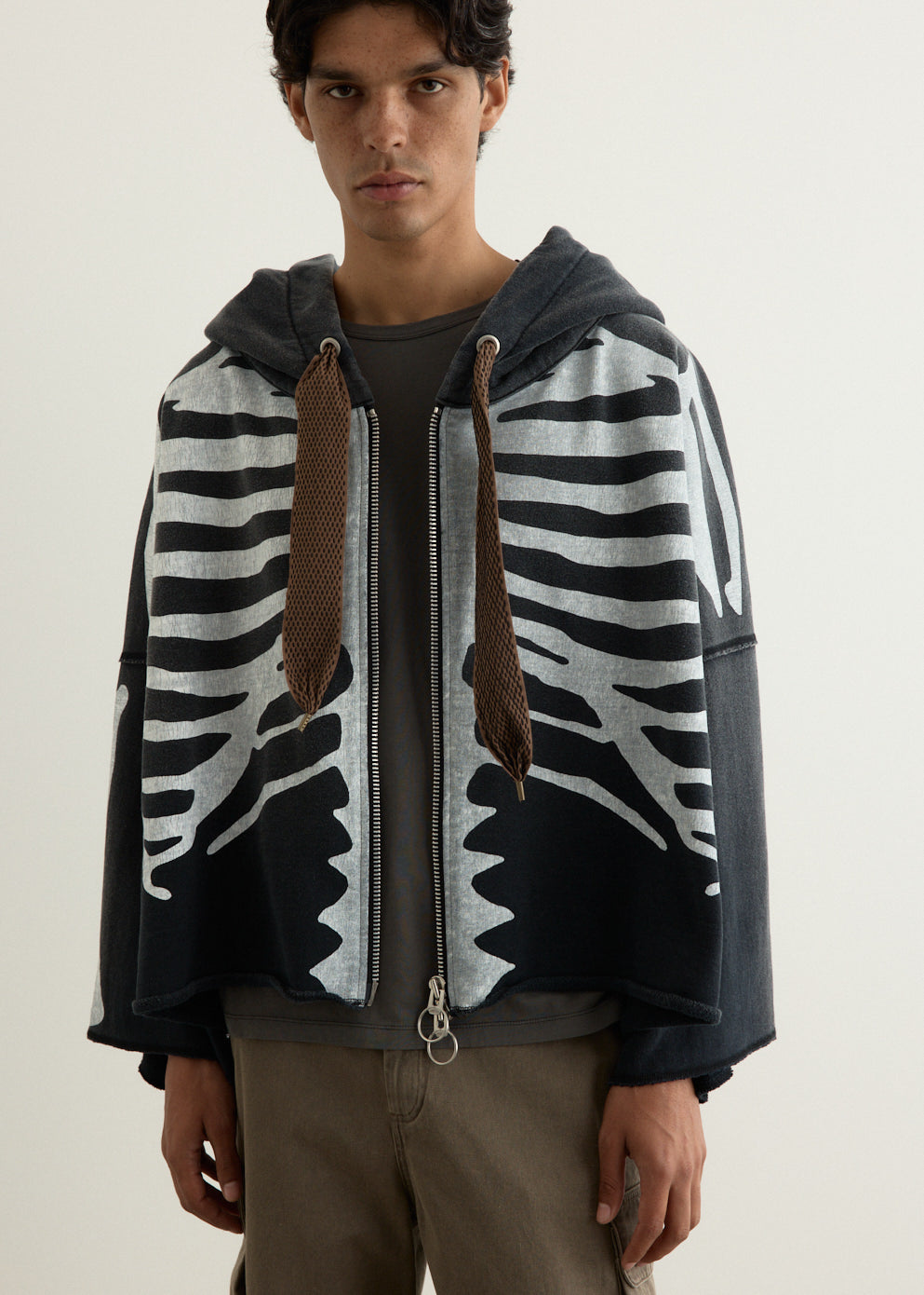 SWT Knit DEVIL Hoodie Blouson (BONE)