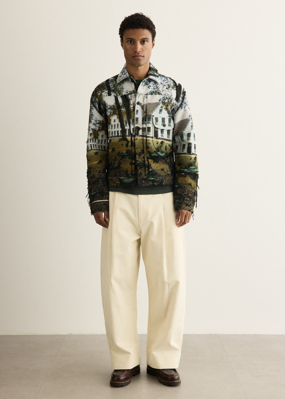 Jacquard Weave Street House Jacket