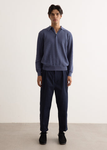 2 Pleats Twill Pants