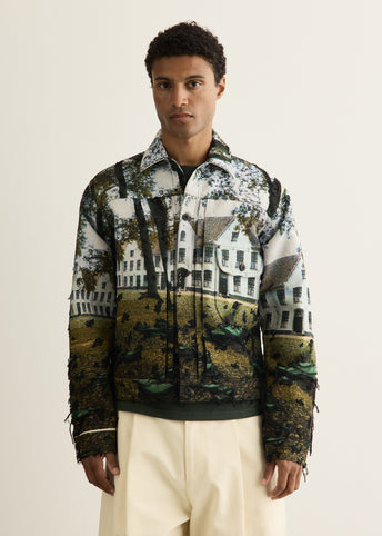Jacquard Weave Street House Jacket