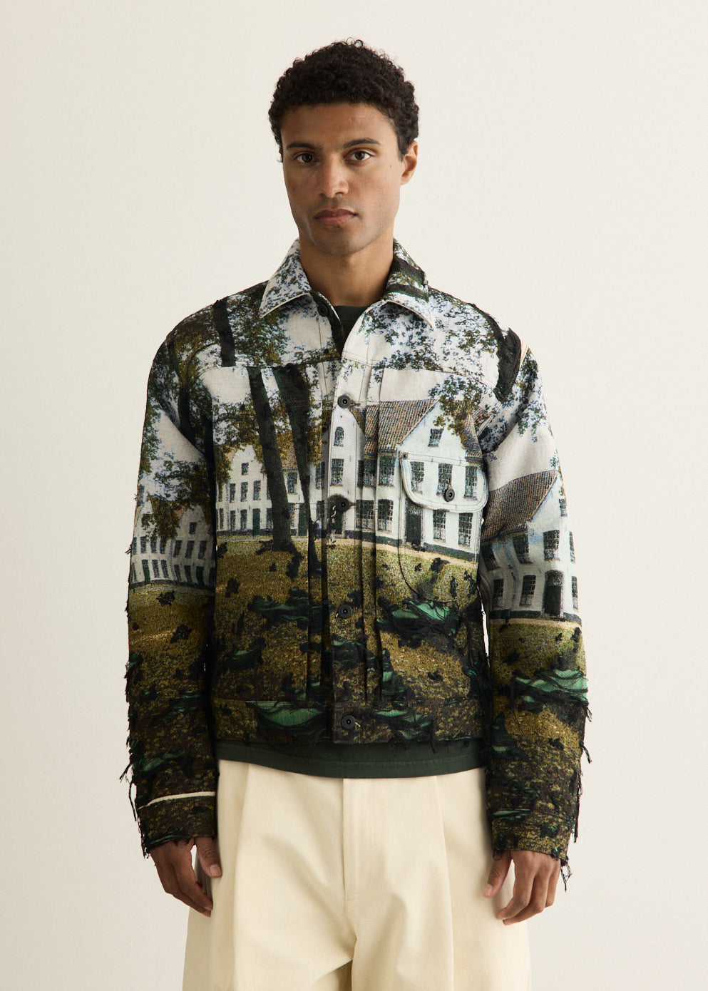 Jacquard Weave Street House Jacket
