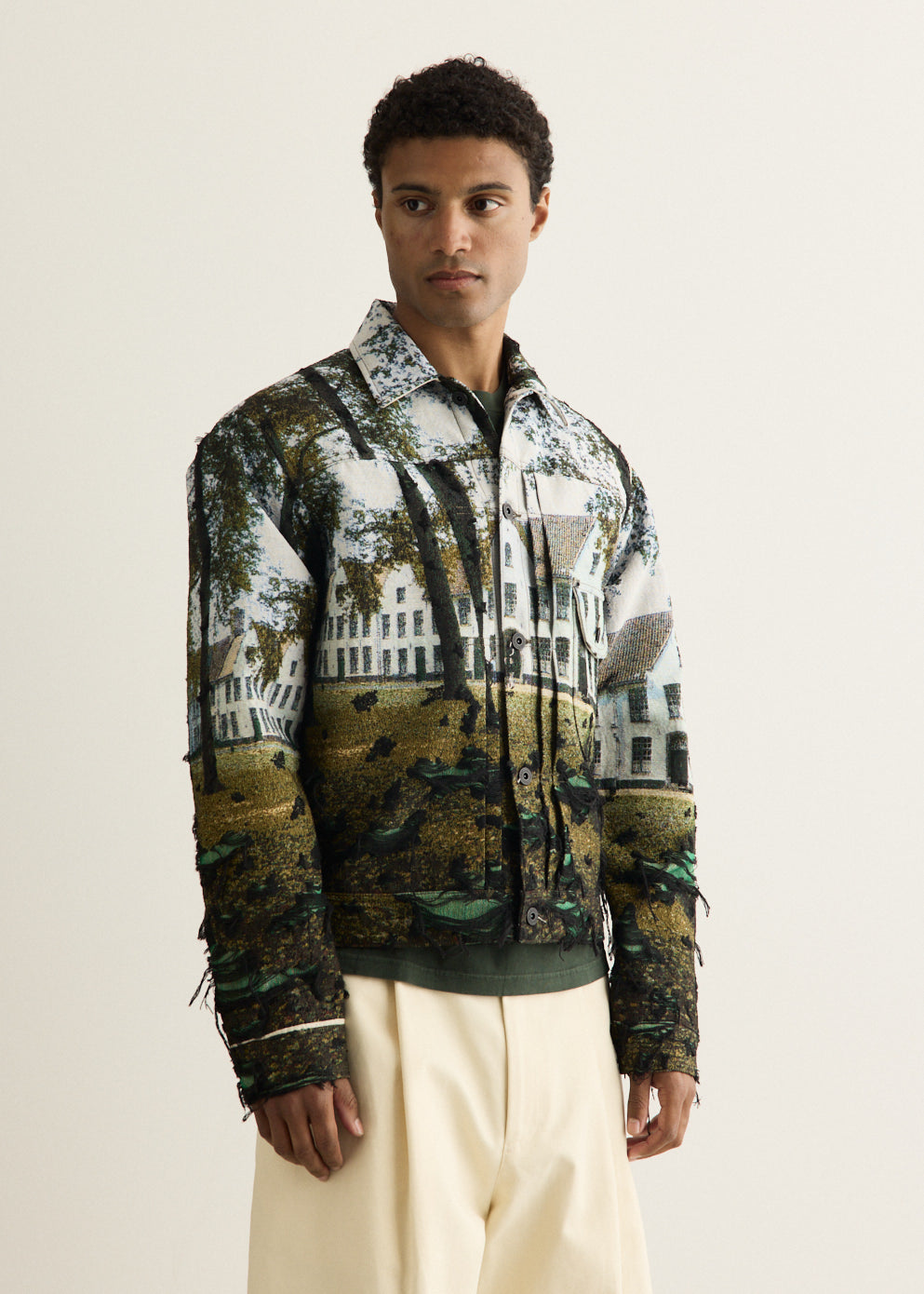 Jacquard Weave Street House Jacket