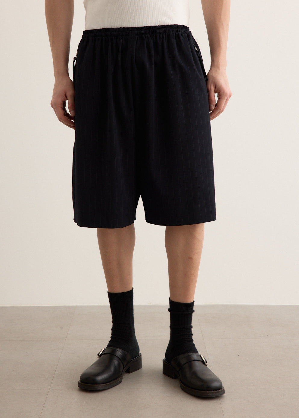 Rubbero Vis Pinstripe Shorts