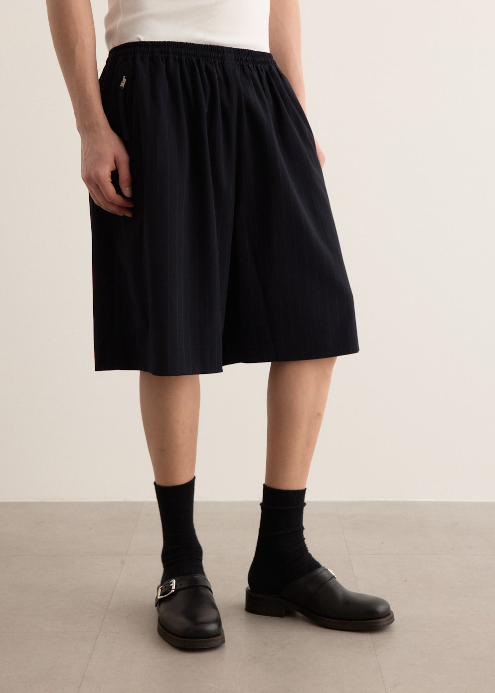 Rubbero Vis Pinstripe Shorts