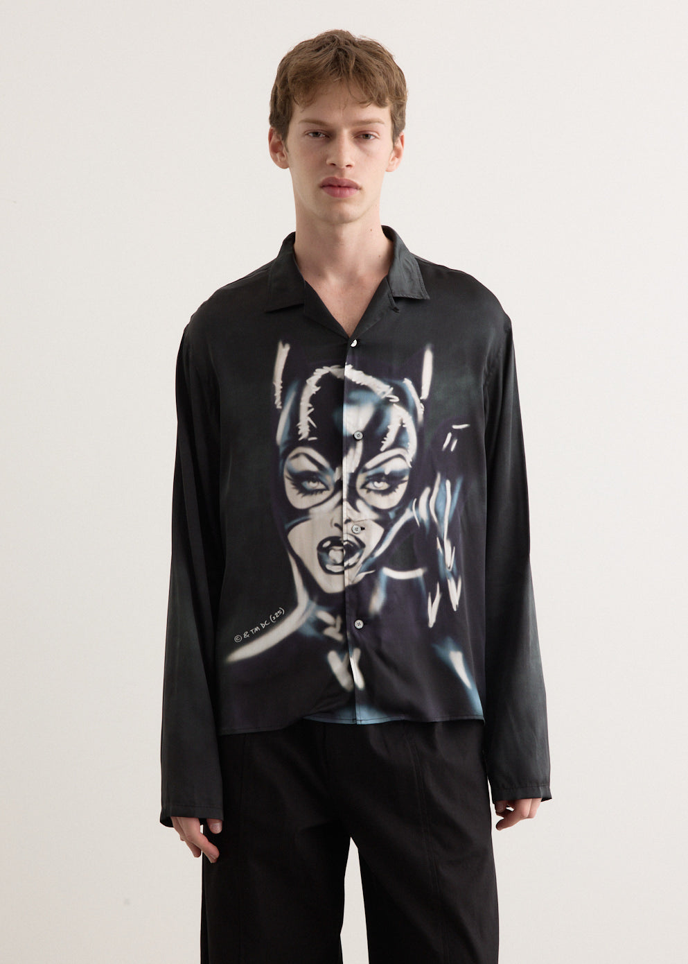 Sojama Viscose Satin Print Shirt