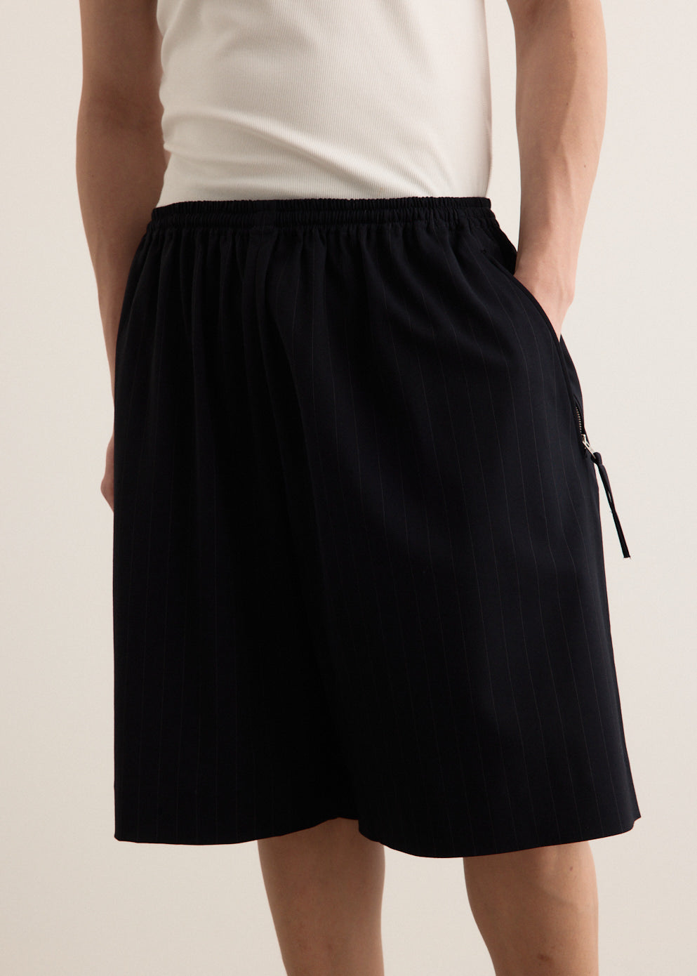 Rubbero Vis Pinstripe Shorts