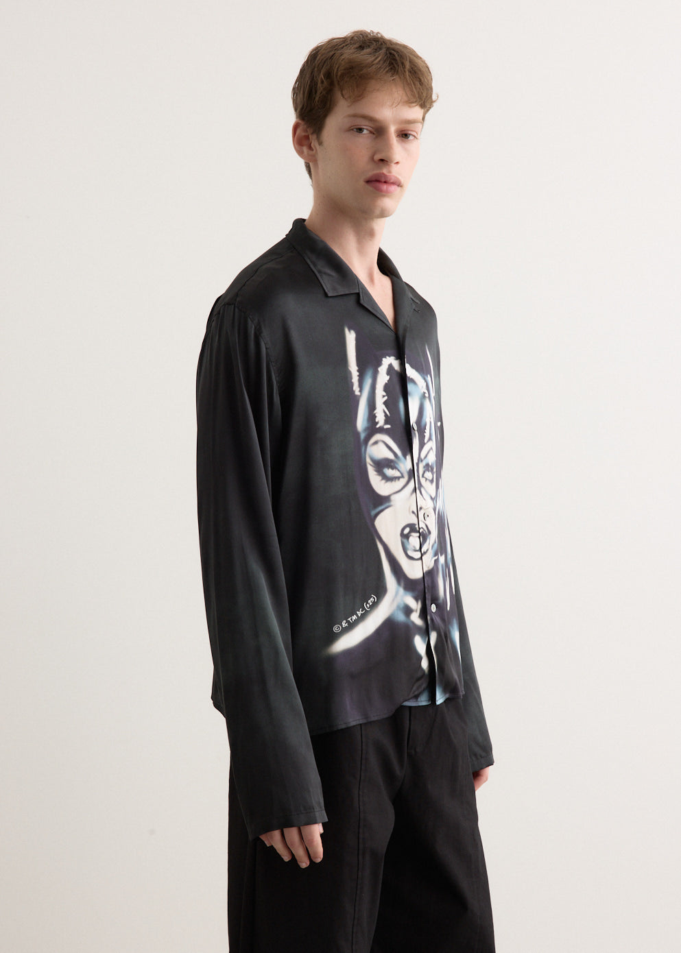Sojama Viscose Satin Print Shirt