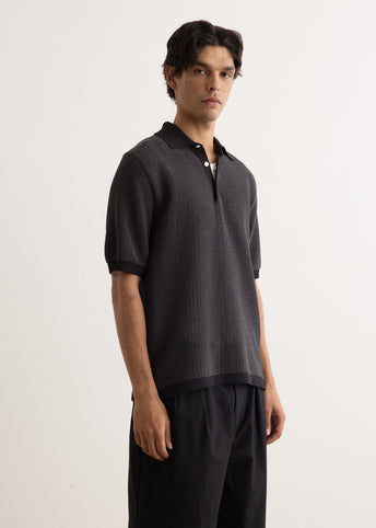 "Washi" 2 Tone Knit Polo