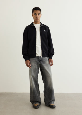 Grey Fox Head Zipped Comfort Sweatshirt