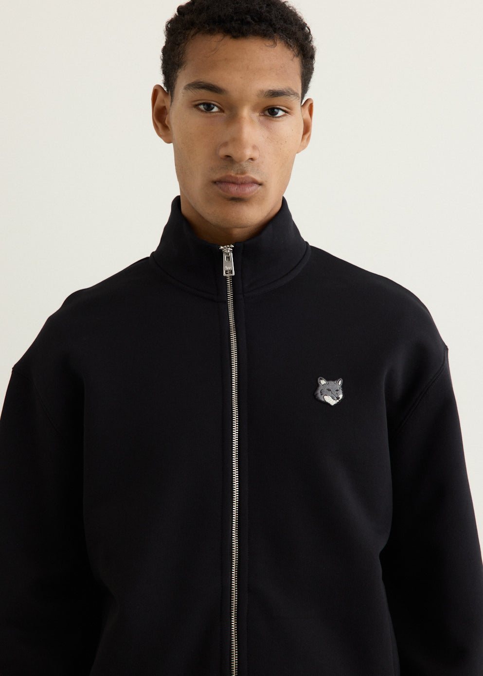Grey Fox Head Zipped Comfort Sweatshirt Grey Fox Head Zipped Comfort Sweatshirt