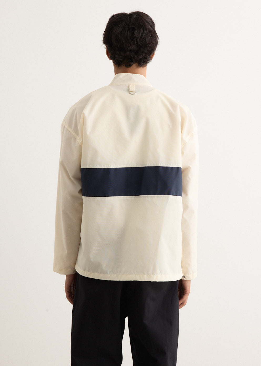Stripe Nylon Oxford Boat Jacket