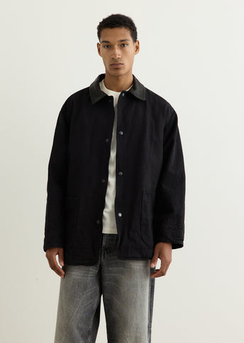Denim Leather Work Jacket